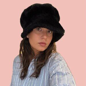 Y2K Faux Fur Hat – Tom & Pam Vibes
